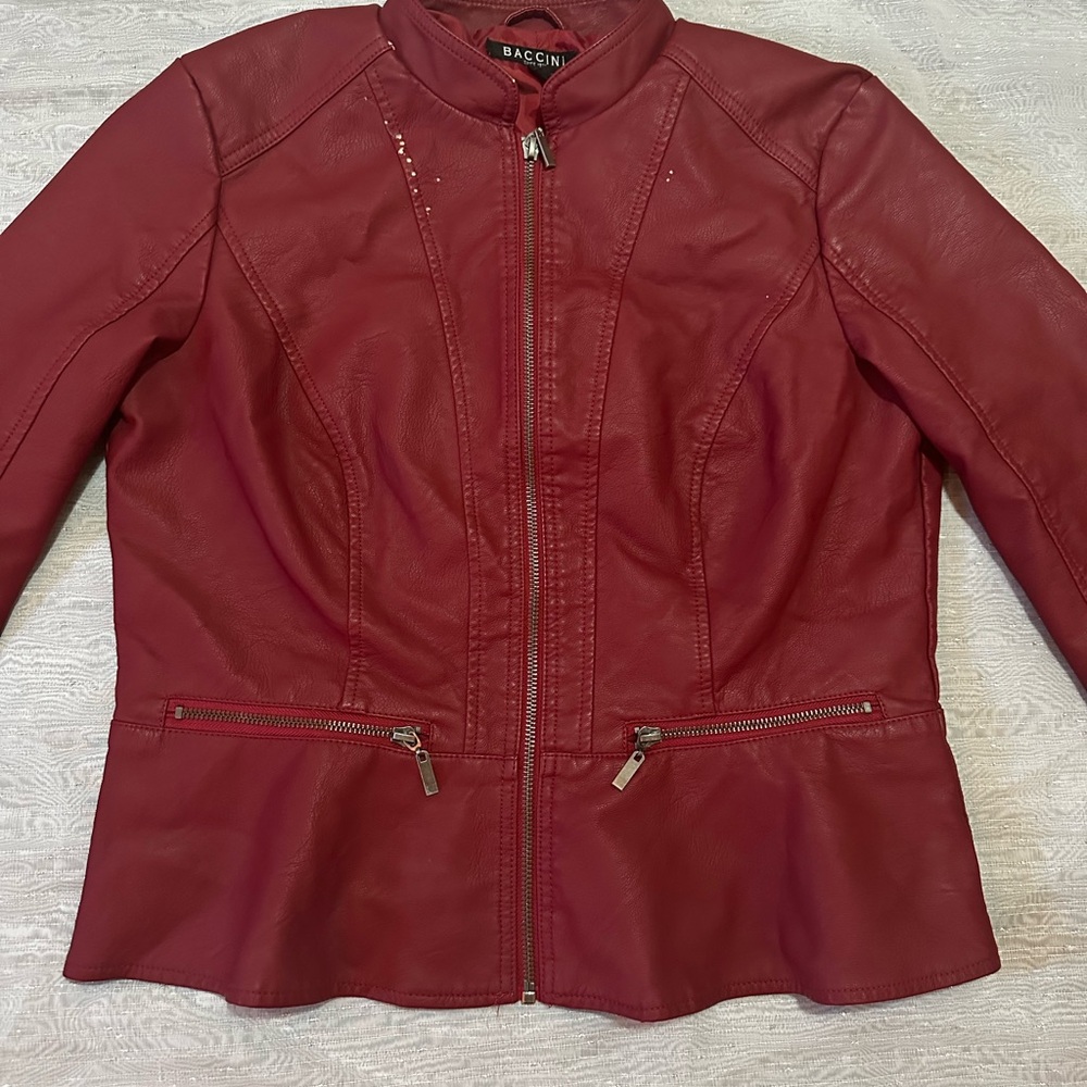 Burgundy Leather Jacket